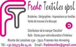 Fredo Textiles 2019 logo avec téléphone PUB FIERTEL Vecto