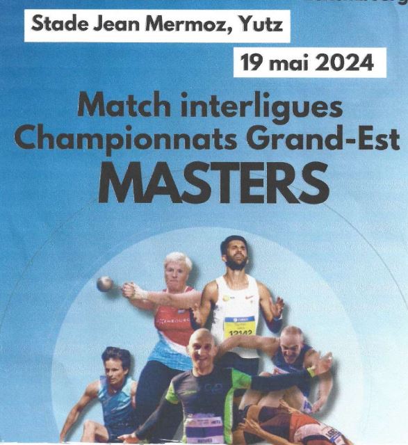 Résultats:Championnats masters Grand Est, le Dimanche 19 mai 2024 à Yutz (France)